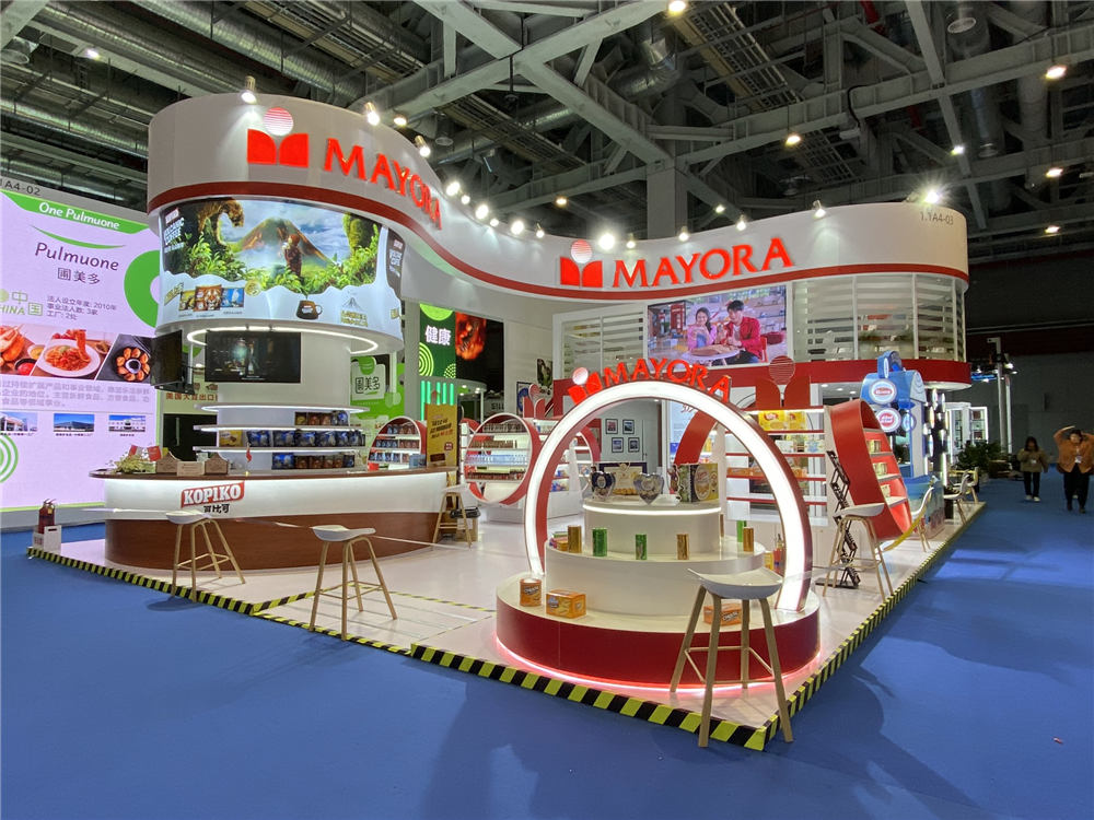 MAYORA進(jìn)博會展臺設(shè)計(jì)搭建